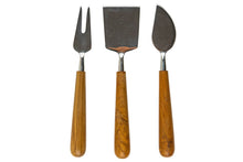 Load image into Gallery viewer, Teak Cheese Set