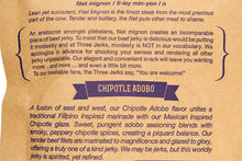 Load image into Gallery viewer, Filet Mignon Chipotle Adobo Jerky