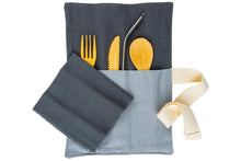 Load image into Gallery viewer, Linen Utensil Wrap
